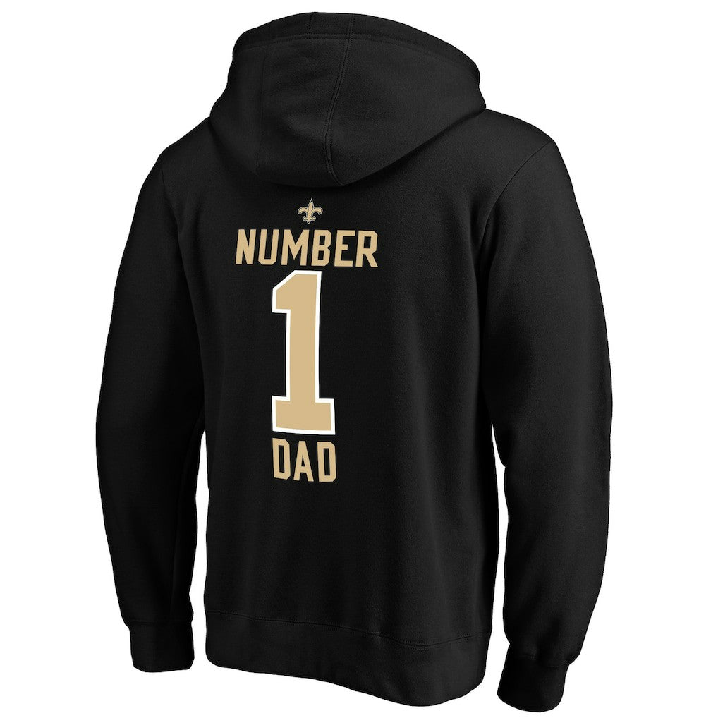 #1 Dad Pullover Hoodie - New Orleans Saints Hoodies