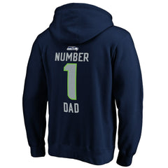 #1 Dad Pullover Hoodie - Seattle Seahawks Hoodies