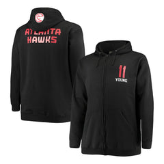 Fanatics Trae Young Atlanta Hawks Big & Tall Player Name & Number Full-Zip Hoodie Jacket