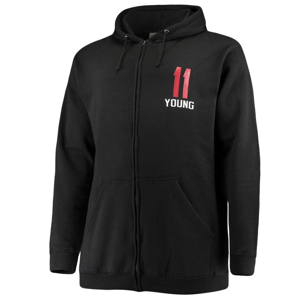 Fanatics Trae Young Atlanta Hawks Big & Tall Player Name & Number Full-Zip Hoodie Jacket