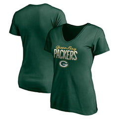Women's Nostalgia V-Neck T-Shirt - Green Bay Packers T-shirts