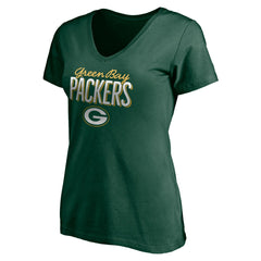 Women's Nostalgia V-Neck T-Shirt - Green Bay Packers T-shirts