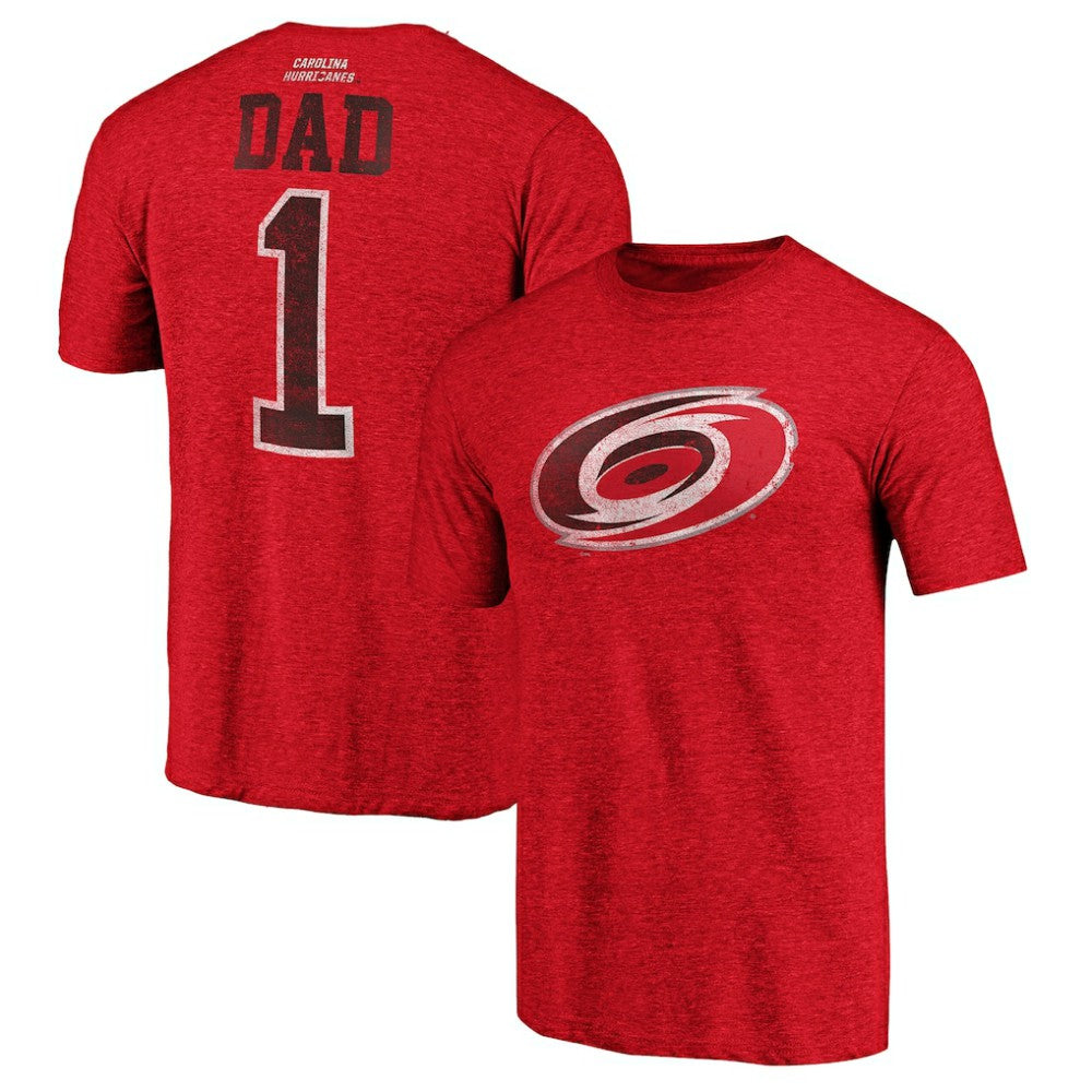 NHL Carolina Hurricanes Greatest Dad Tri-Blend T-Shirt