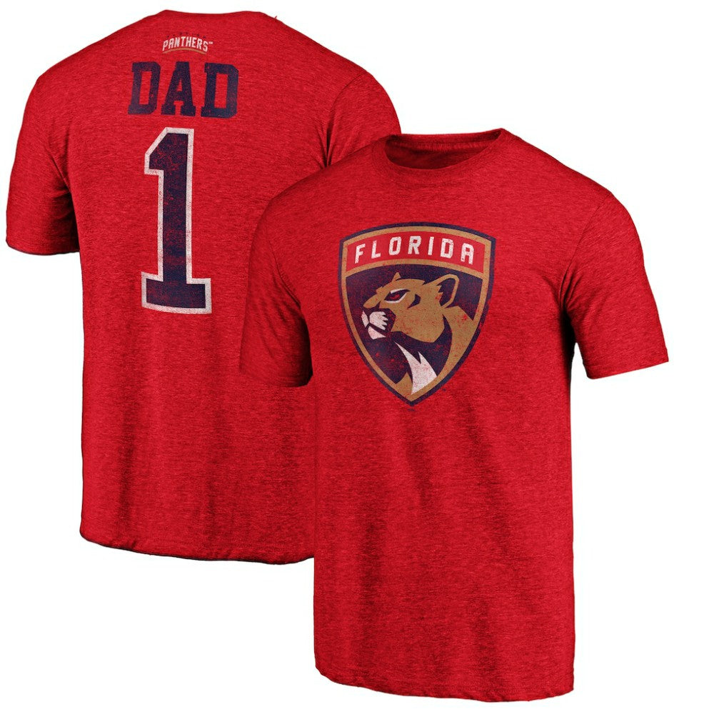 NHL Florida Panthers Greatest Dad Tri-Blend T-Shirt