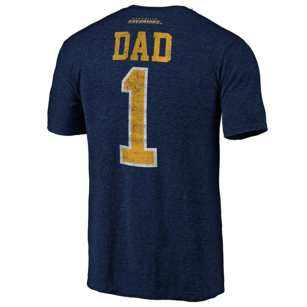 NHL Nashville Predators Greatest Dad Tri-Blend T-Shirt
