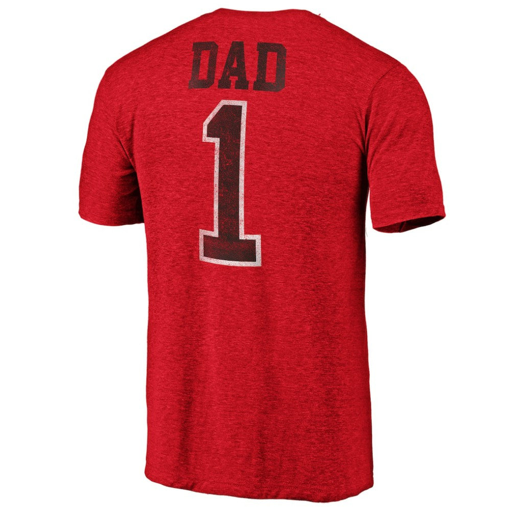 NHL New Jersey Devils Greatest Dad Tri-Blend T-Shirt