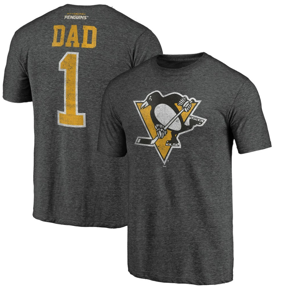 NHL Pittsburgh Penguins Greatest Dad Tri-Blend T-Shirt