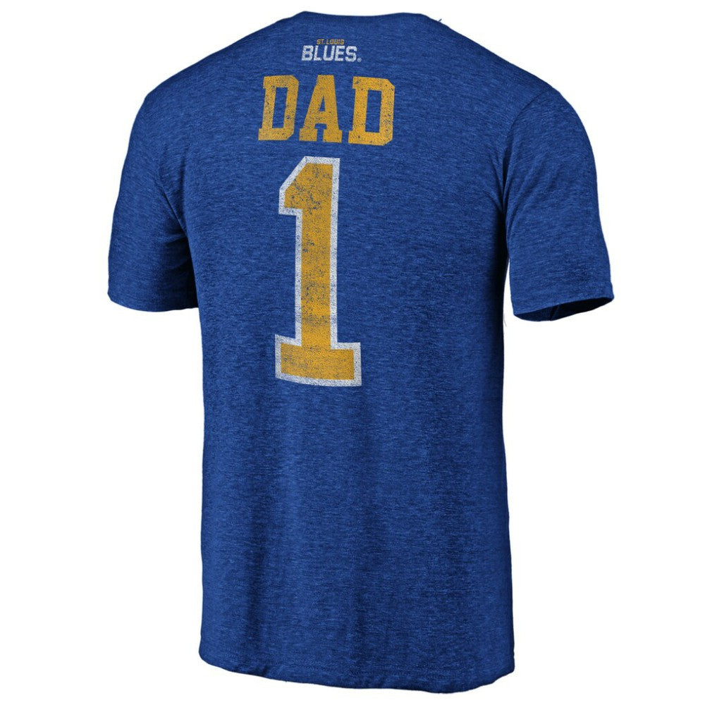 NHL St. Louis Blues Greatest Dad Tri-Blend T-Shirt