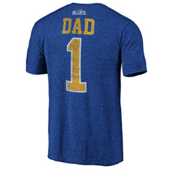 NHL St. Louis Blues Greatest Dad Tri-Blend T-Shirt