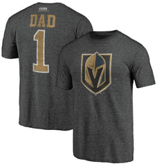 NHL Vegas Golden Knights Greatest Dad Tri-Blend T-Shirt