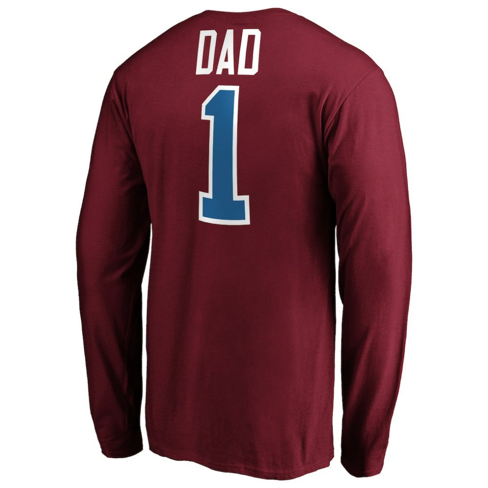 NHL Colorado Avalanche #1 Dad Long Sleeve T-Shirt