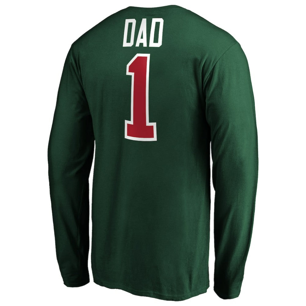 NHL Minnesota Wild #1 Dad Long Sleeve T-Shirt