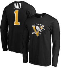 NHL Pittsburgh Penguins #1 Dad Long Sleeve T-Shirt