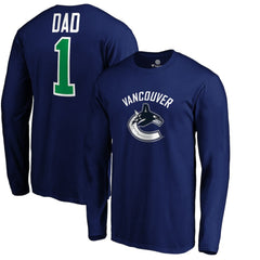 NHL Vancouver Canucks #1 Dad Long Sleeve T-Shirt