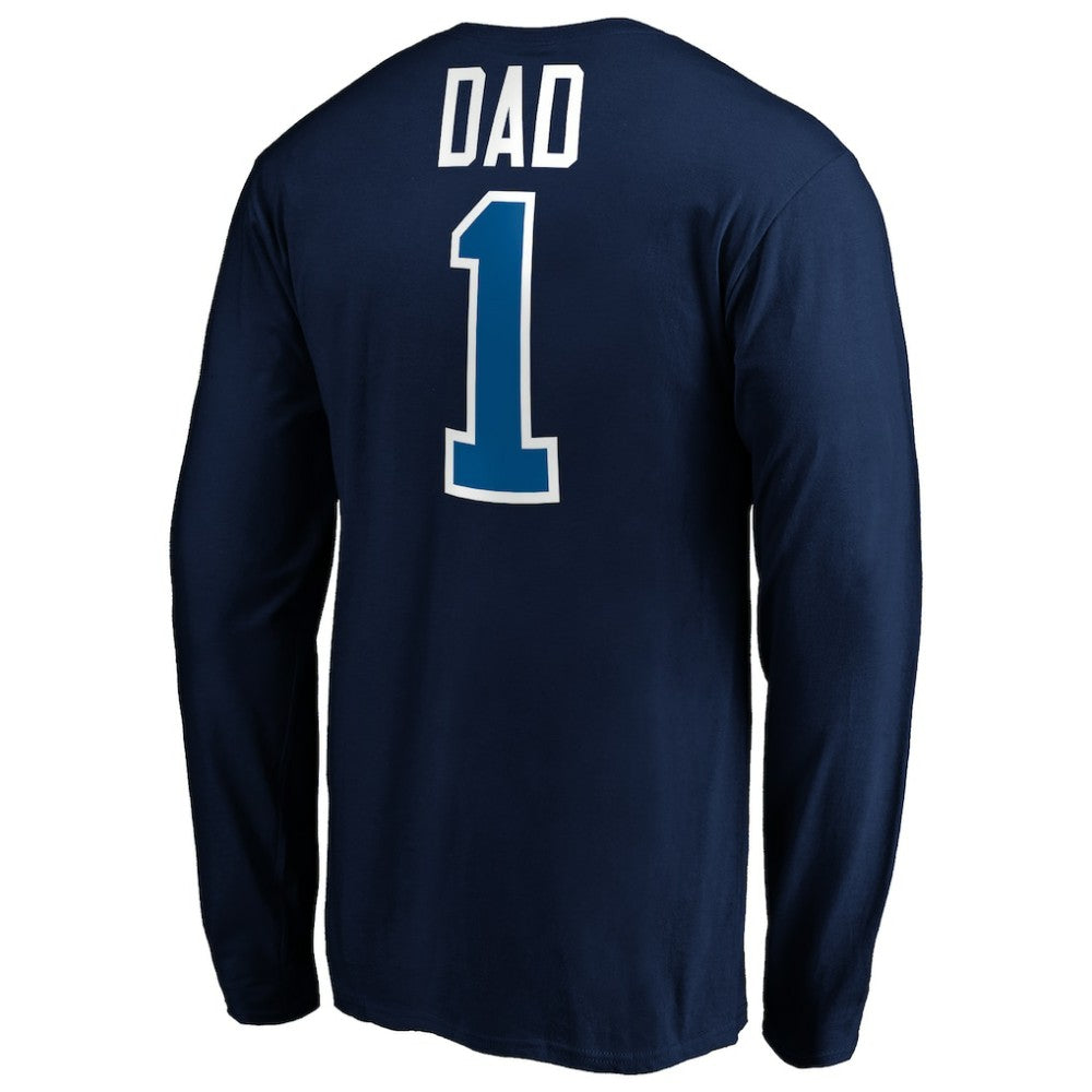 NHL Winnipeg Jets #1 Dad Long Sleeve T-Shirt