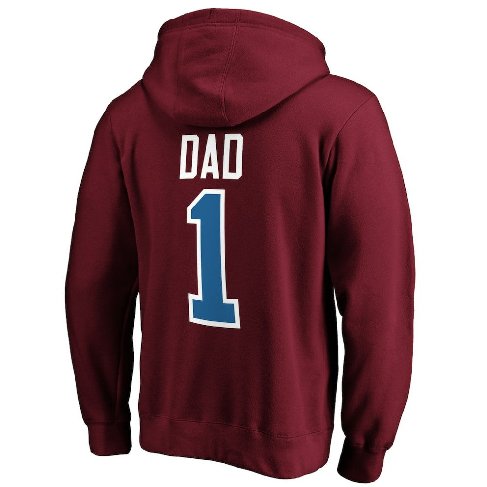 NHL Colorado Avalanche #1 Dad Pullover Hoodie