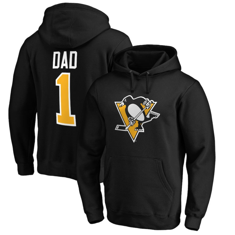 NHL Pittsburgh Penguins #1 Dad Pullover Hoodie