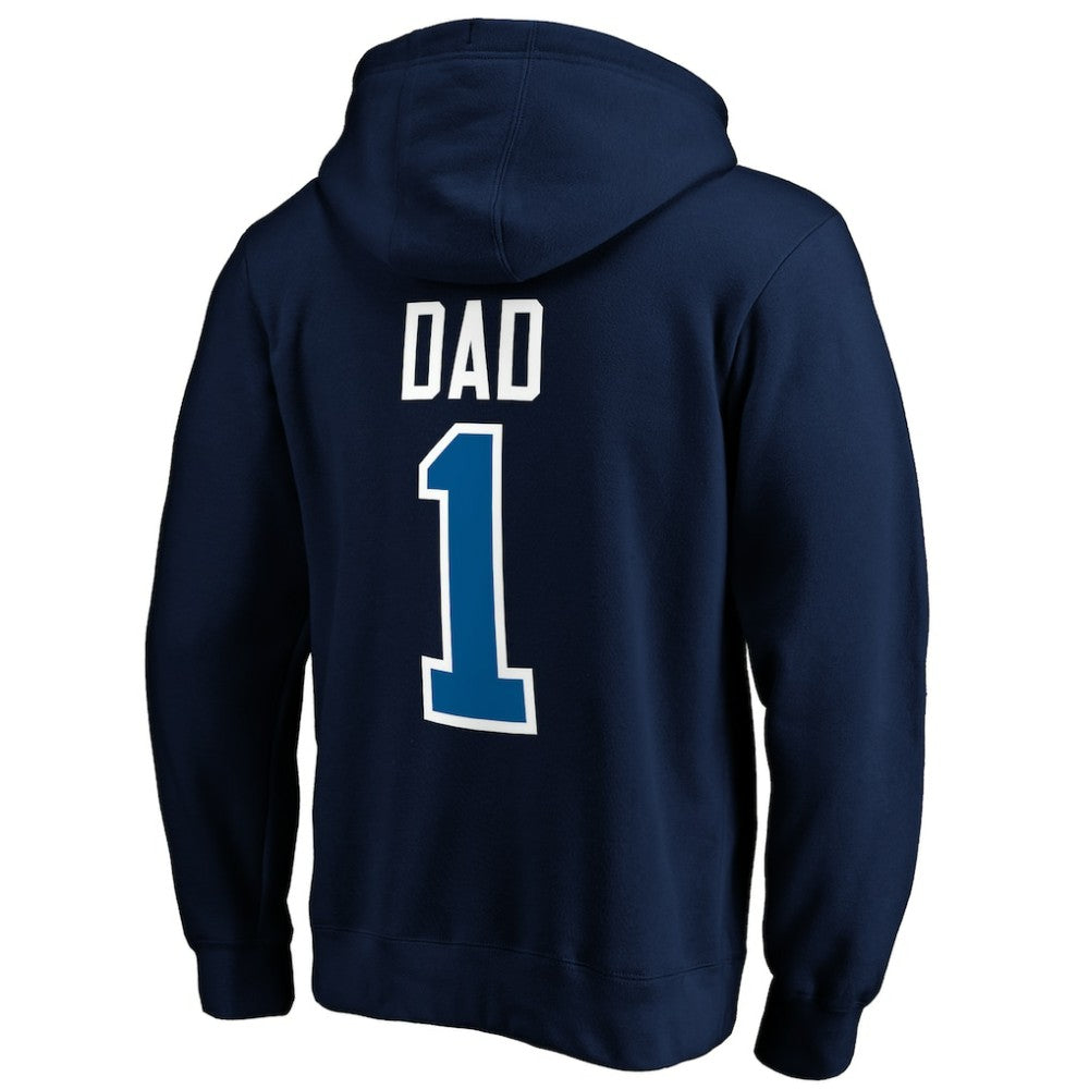 NHL Winnipeg Jets #1 Dad Pullover Hoodie