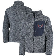 NHL Washington Capitals Girls Youth Fan Gear Sherpa Full-Zip Jacket