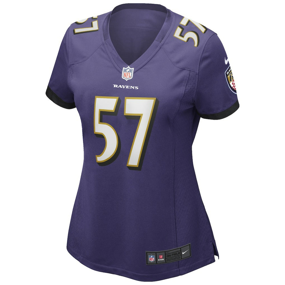 Bart Scott  Women's Game Retired Player Jersey - Baltimore Ravens Jerseys