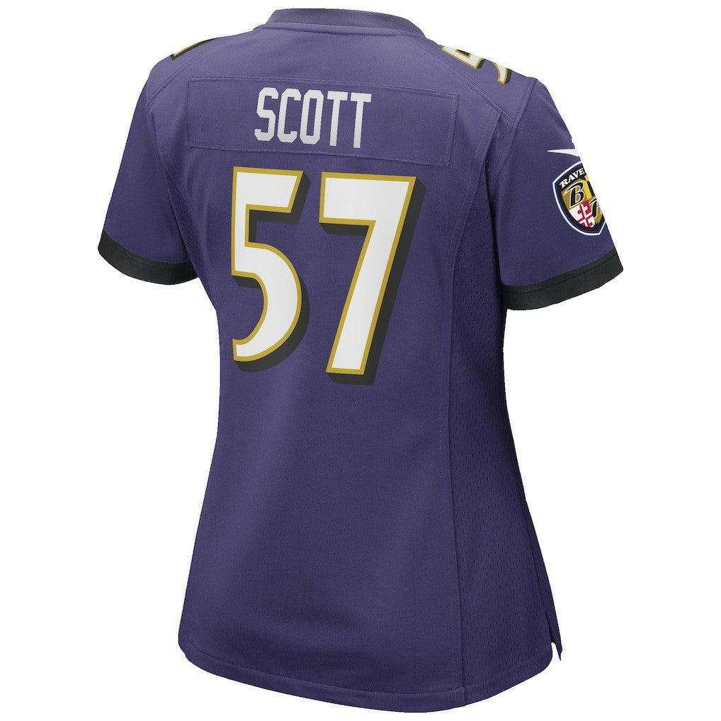Bart Scott  Women's Game Retired Player Jersey - Baltimore Ravens Jerseys