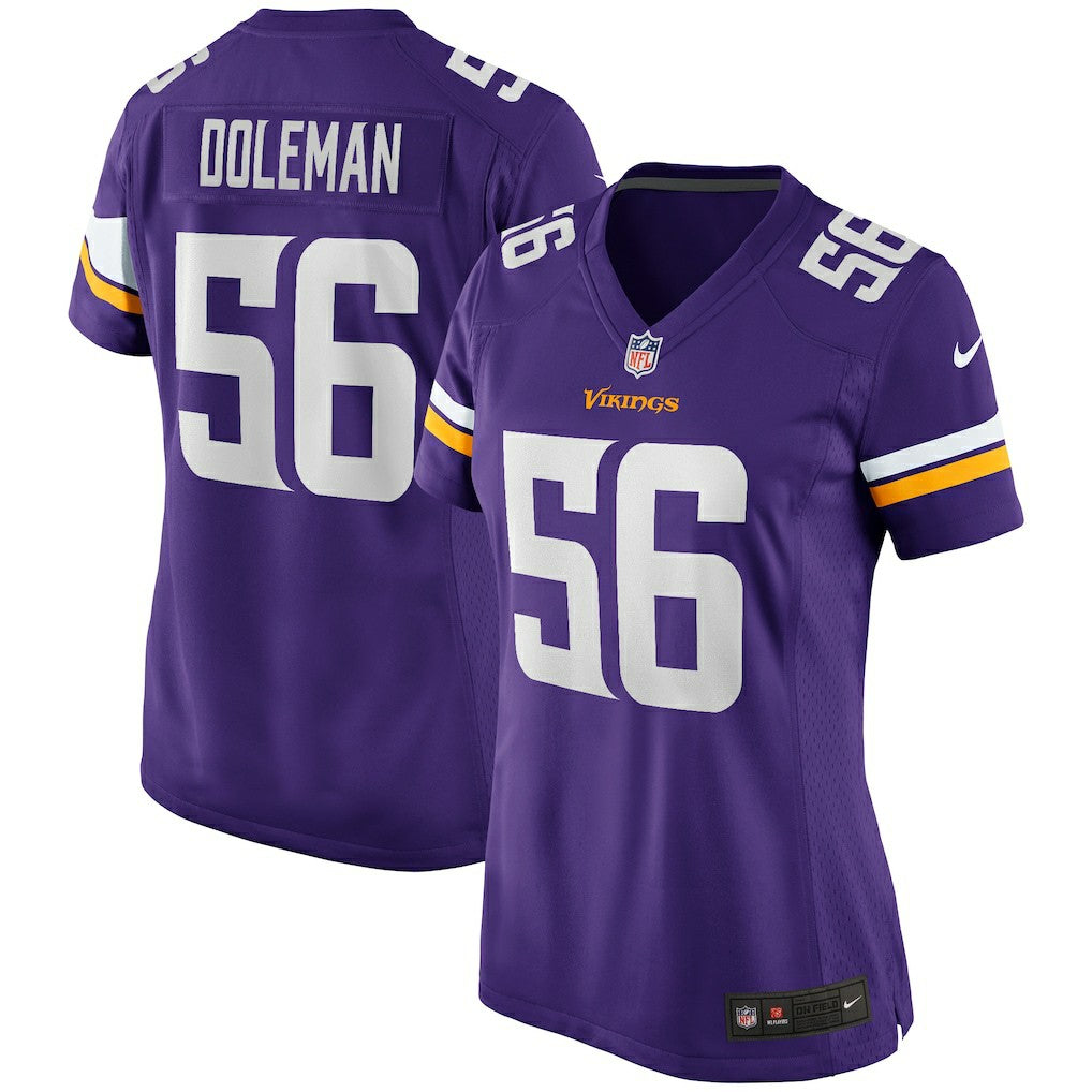 Chris Doleman  Women's Game Retired Player Jersey - Minnesota Vikings Jerseys
