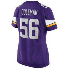 Chris Doleman  Women's Game Retired Player Jersey - Minnesota Vikings Jerseys