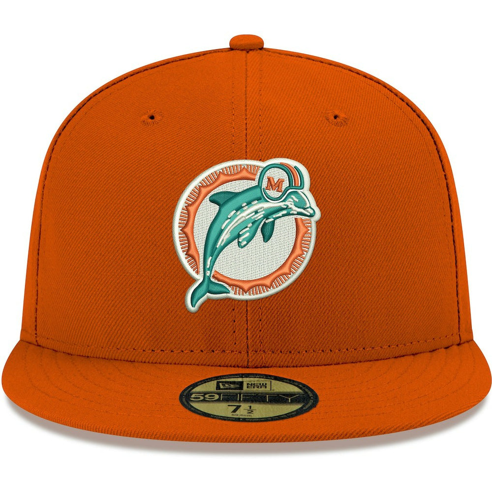 Omaha Throwback 59FIFTY Fitted Hat - Miami Dolphins Hats