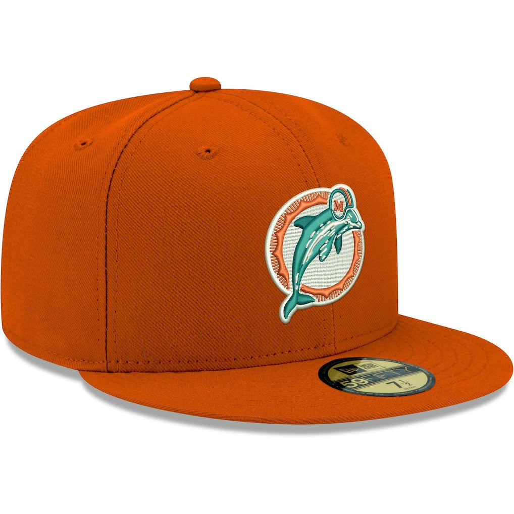 Omaha Throwback 59FIFTY Fitted Hat - Miami Dolphins Hats