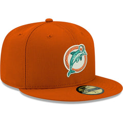 Omaha Throwback 59FIFTY Fitted Hat - Miami Dolphins Hats