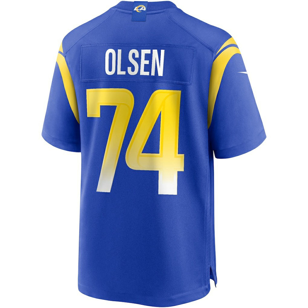 Merlin Olsen  Game Retired Player Jersey - Los Angeles Rams Jerseys