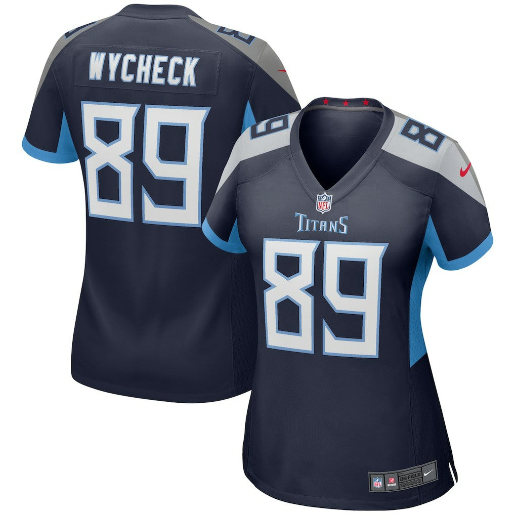 Frank Wycheck  Women's Game Retired Player Jersey - Tennessee Titans Jerseys