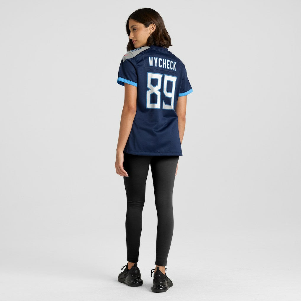 Frank Wycheck  Women's Game Retired Player Jersey - Tennessee Titans Jerseys