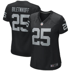 Fred Biletnikoff  Women's Game Retired Player Jersey - Las Vegas Raiders Jerseys