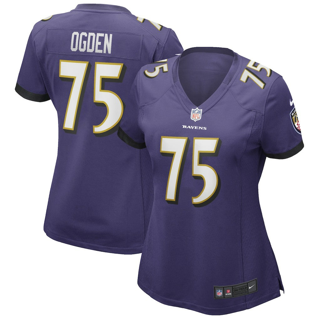 Jonathan Ogden  Women's Game Retired Player Jersey - Baltimore Ravens Jerseys