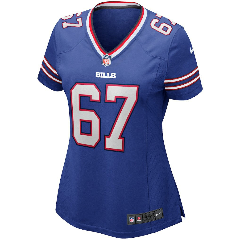 Kent Hull  Women's Game Retired Player Jersey - Buffalo Bills Jerseys