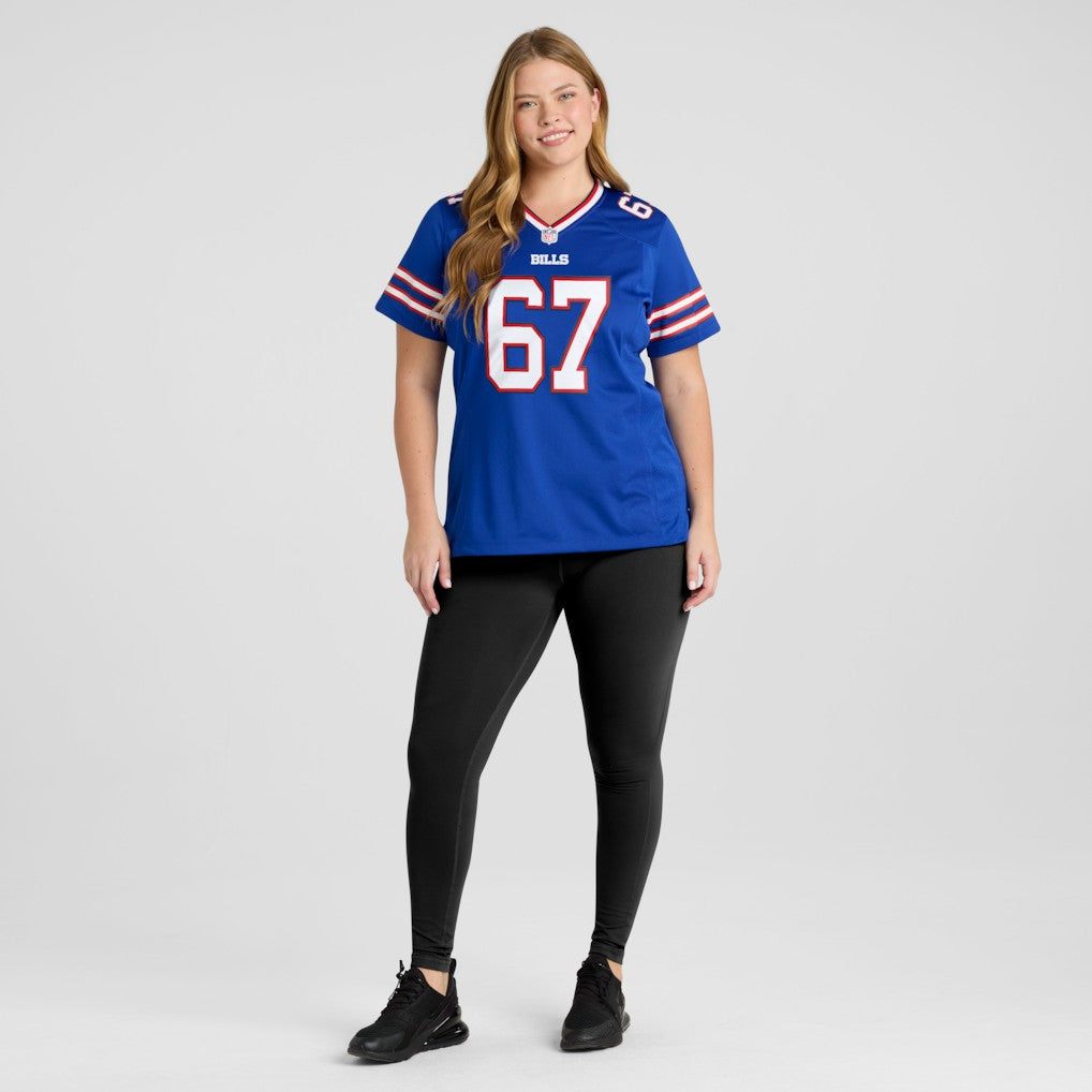 Kent Hull  Women's Game Retired Player Jersey - Buffalo Bills Jerseys