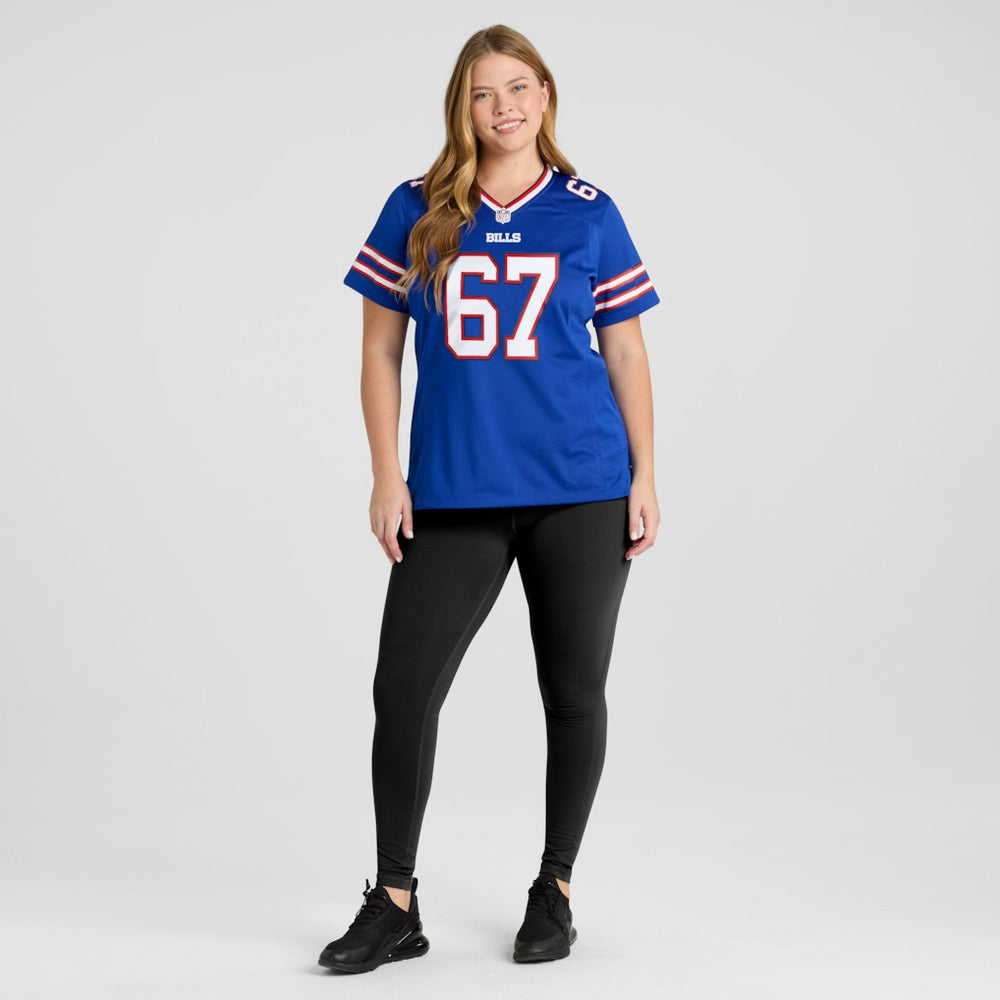 Kent Hull  Women's Game Retired Player Jersey - Buffalo Bills Jerseys