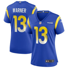 Kurt Warner  Women's Game Retired Player Jersey - Los Angeles Rams Jerseys