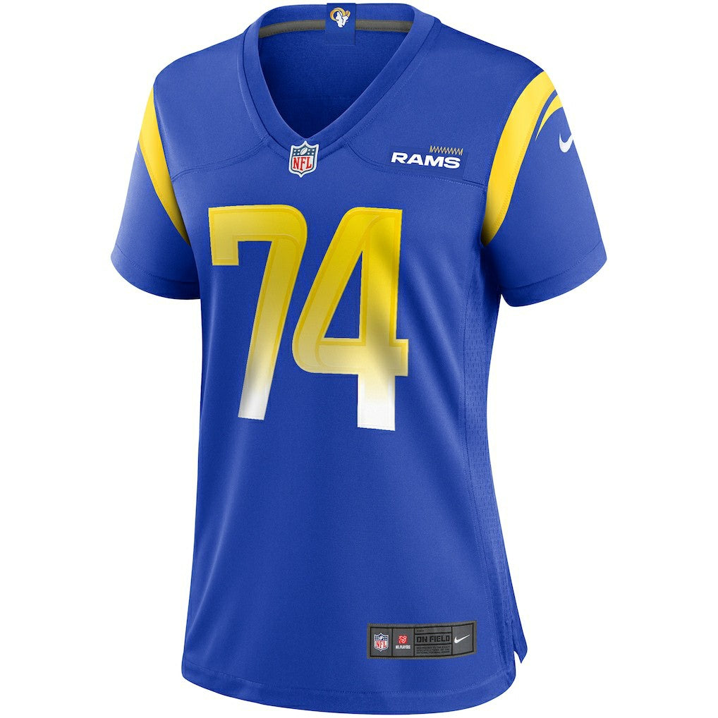Merlin Olsen  Women's Game Retired Player Jersey - Los Angeles Rams Jerseys