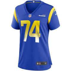 Merlin Olsen  Women's Game Retired Player Jersey - Los Angeles Rams Jerseys
