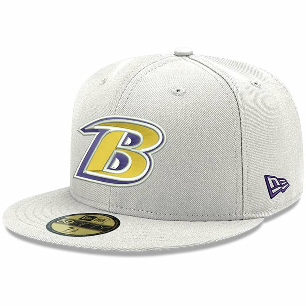 Omaha Lettermark 59FIFTY Fitted Hat - Baltimore Ravens Hats
