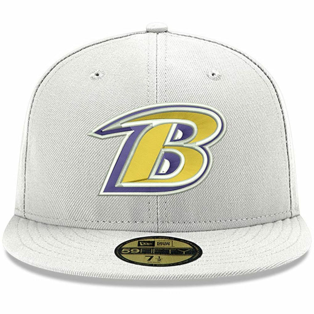 Omaha Lettermark 59FIFTY Fitted Hat - Baltimore Ravens Hats