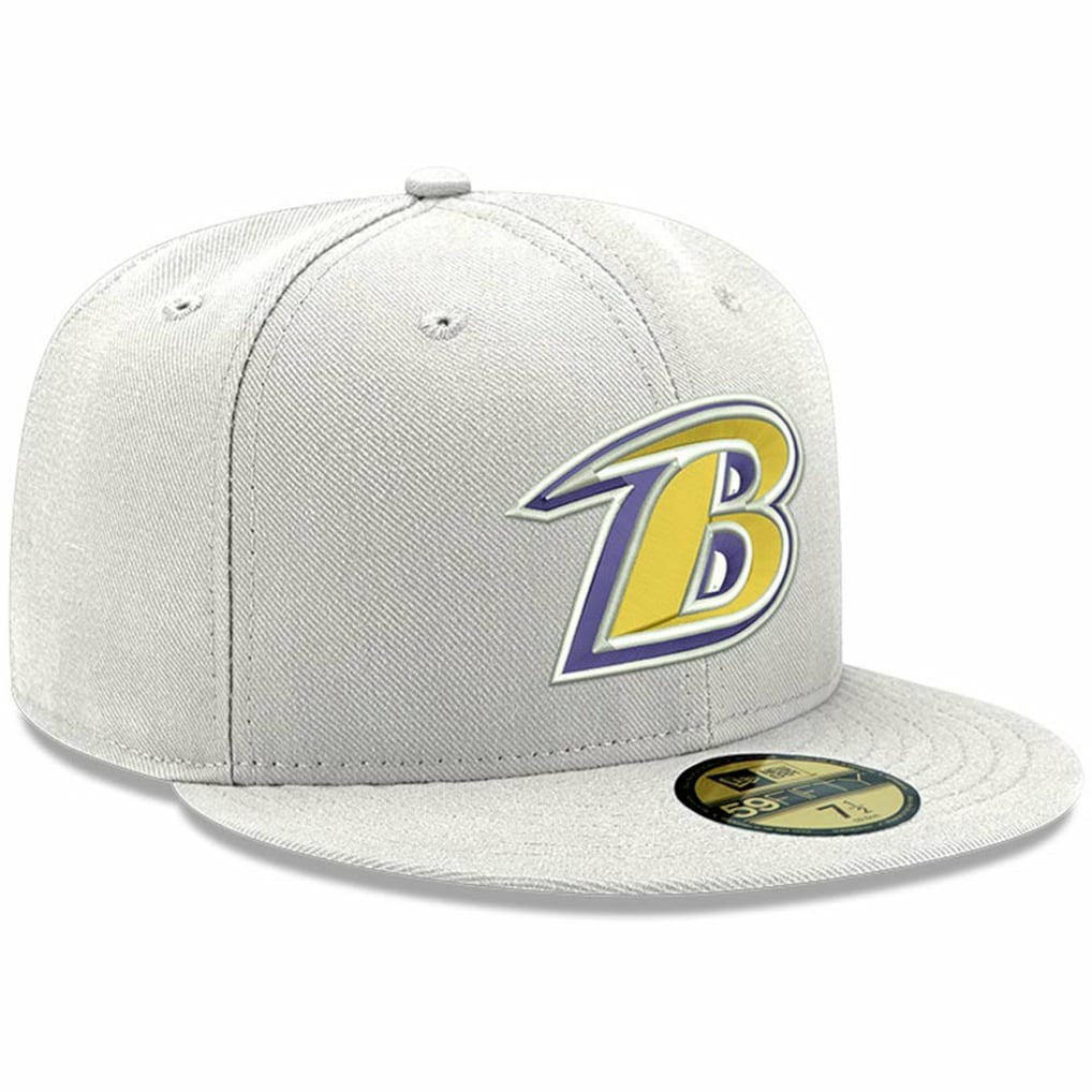 Omaha Lettermark 59FIFTY Fitted Hat - Baltimore Ravens Hats