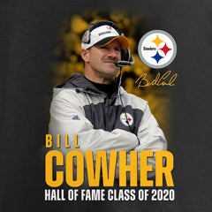 Bill Cowher  2020 Pro Football Hall of Fame Inductee Coach Graphic T-Shirt - Pittsburgh Steelers T-shirts