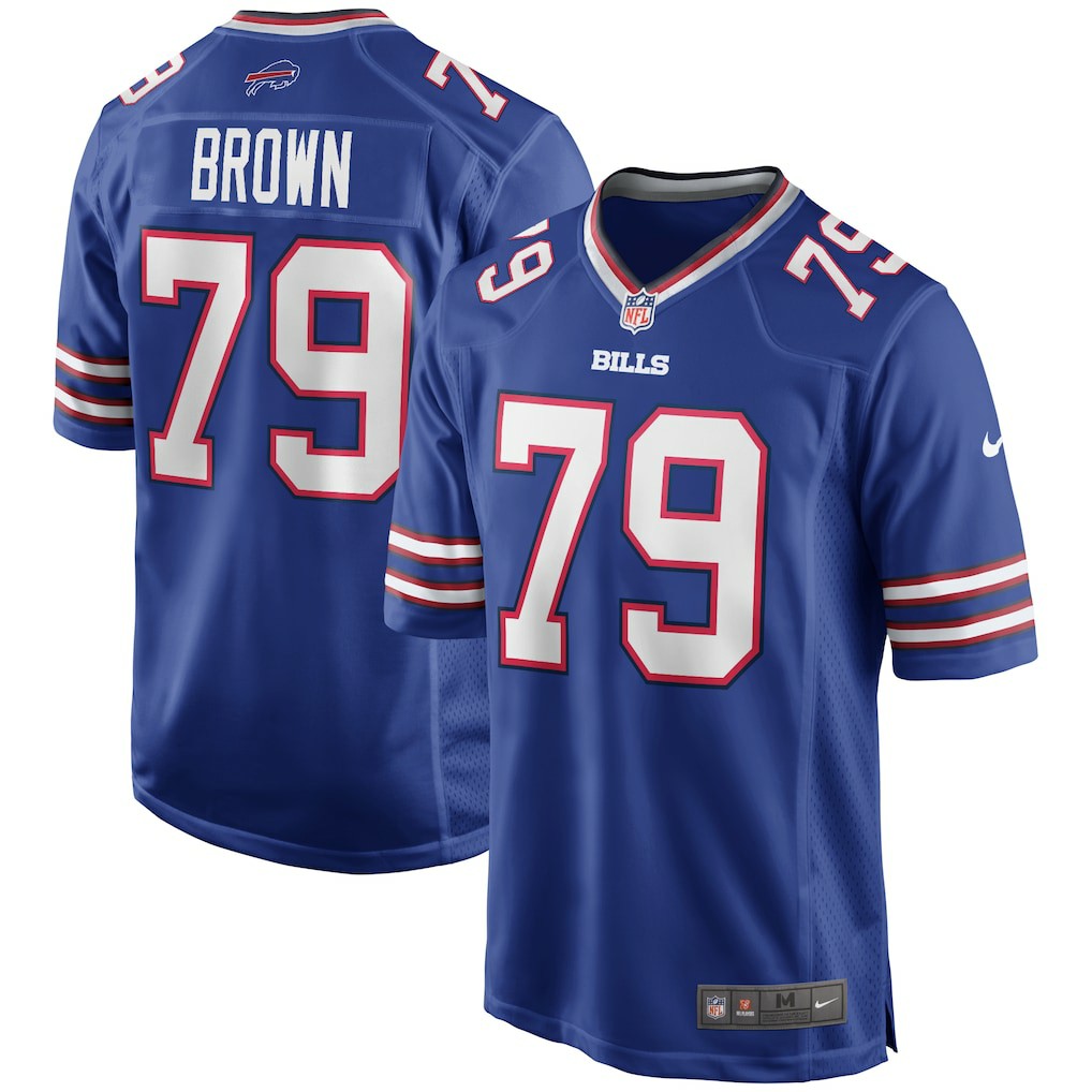 Ruben Brown  Game Retired Player Jersey - Buffalo Bills Jerseys