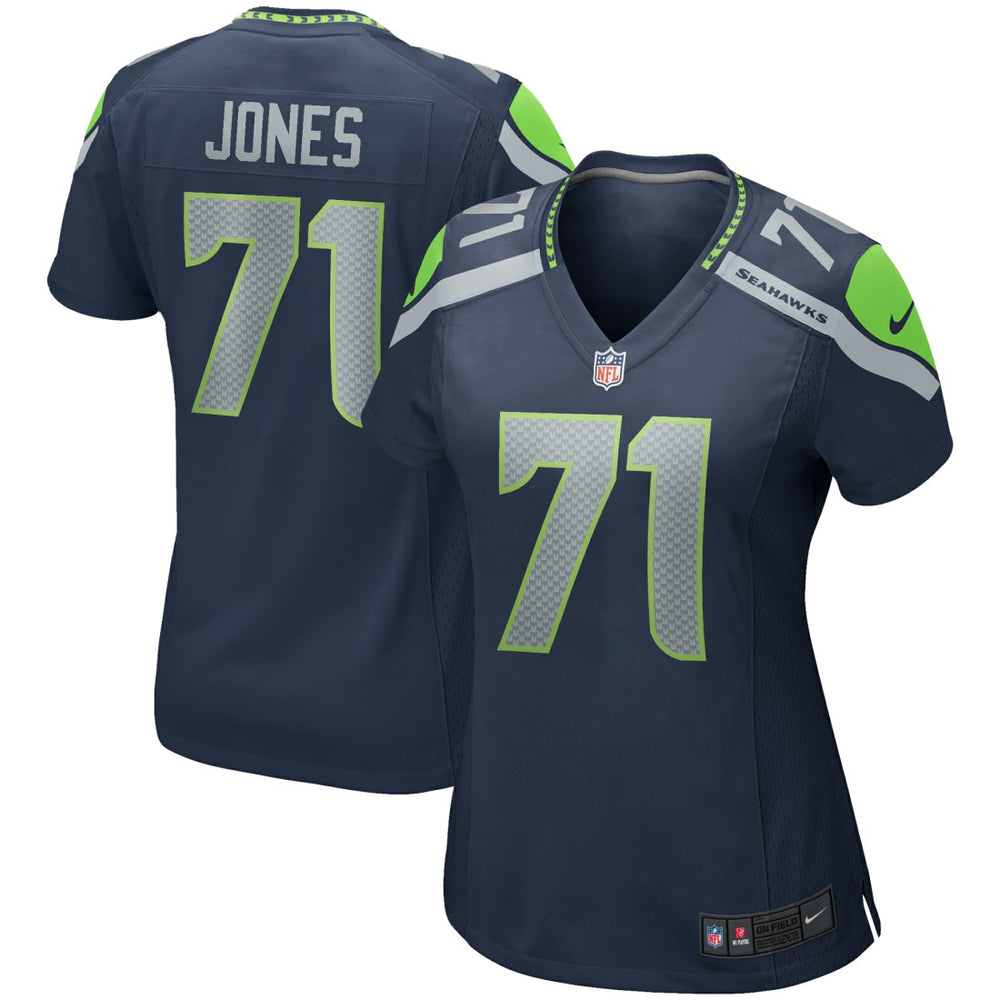Walter Jones  Women's Game Retired Player Jersey - Seattle Seahawks Jerseys