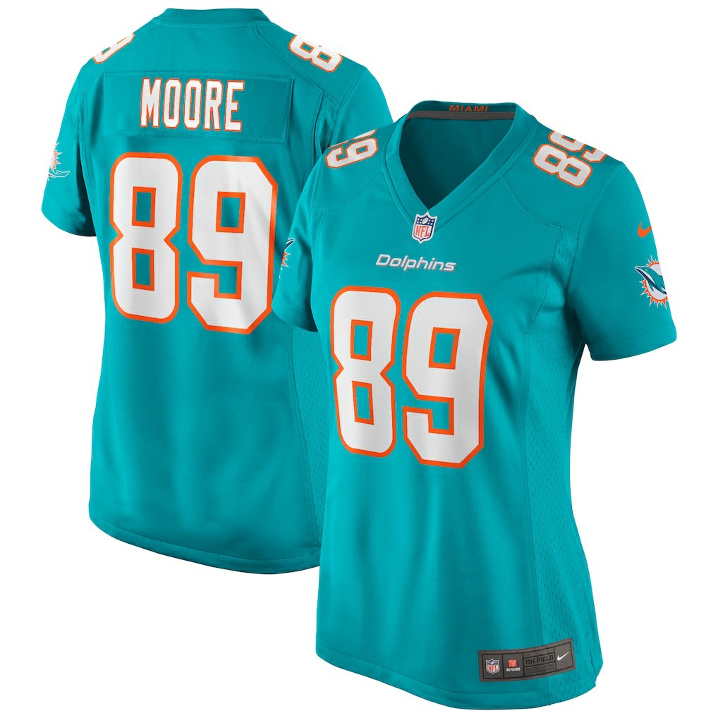 Nat Moore  Women's Game Retired Player Jersey - Miami Dolphins Jerseys