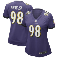 Tony Siragusa  Women's Game Retired Player Jersey - Baltimore Ravens Jerseys