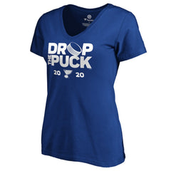 NHL St. Louis Blues Women's Drop the Puck V-Neck T-Shirt